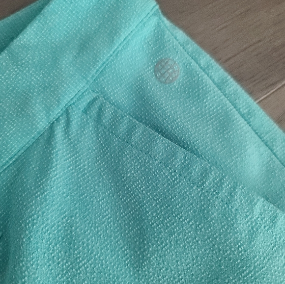 adidas Teal Flat Front Shorts Lightweight Casual Wear - Picture 4 of 8